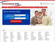 Tablet Screenshot of insurance.org