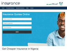 Tablet Screenshot of insurance.com.ng